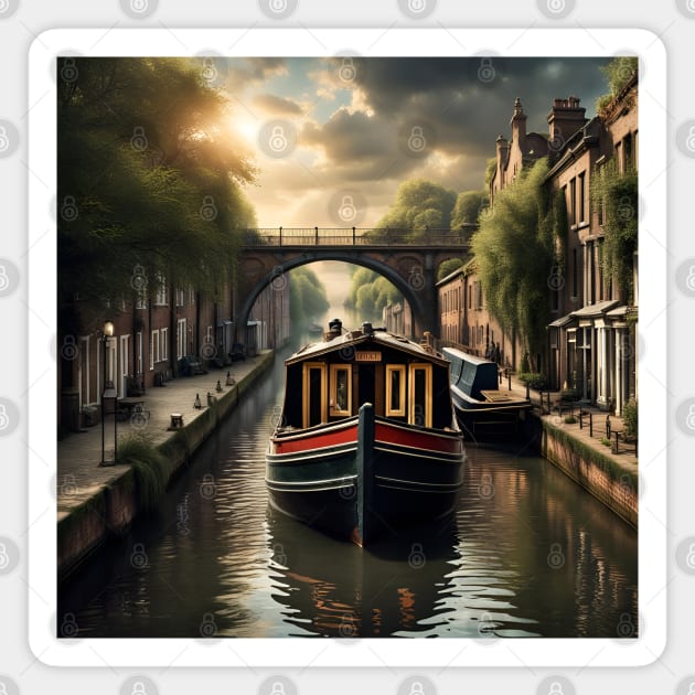 The Narrowboat Magnet by Lyvershop